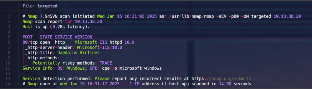 nmap scanning